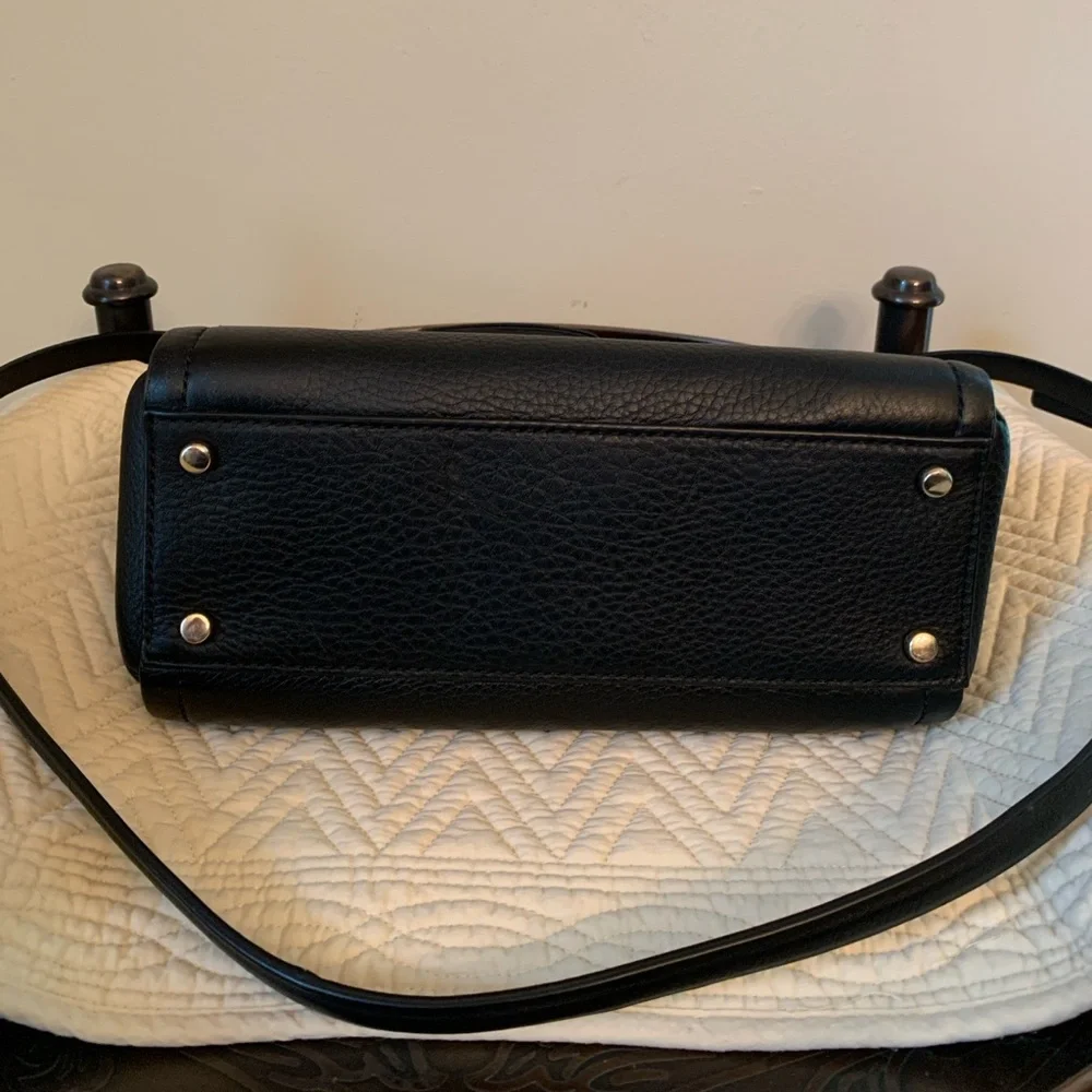 Kate Spade New York Small Rorie Wickham Place Black Leather Satchel Like New!